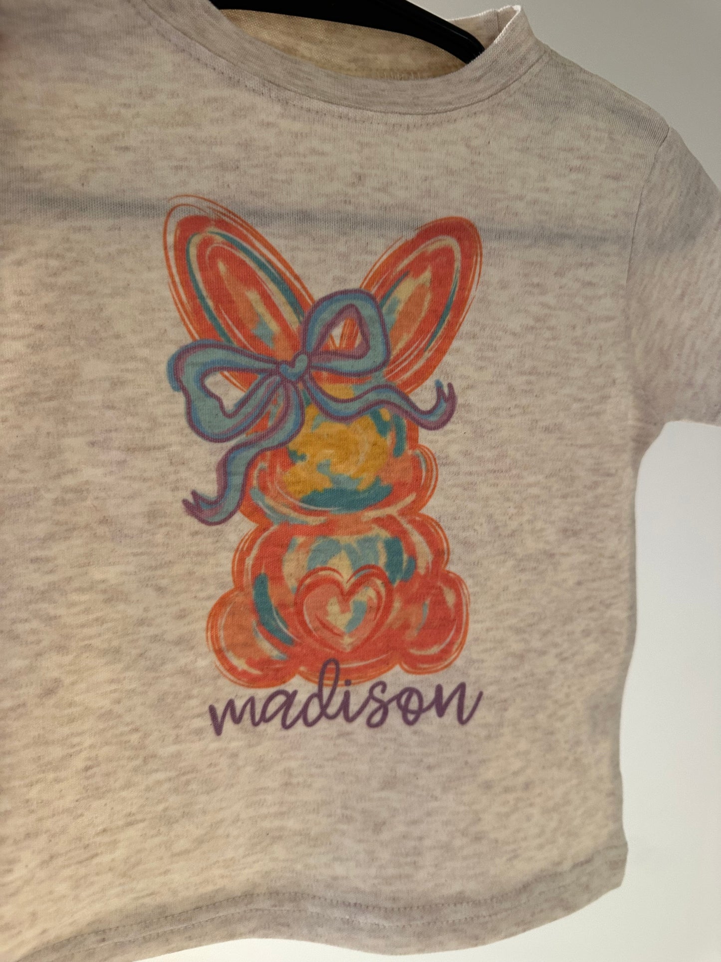 Custom Pink Watercolor Bunny