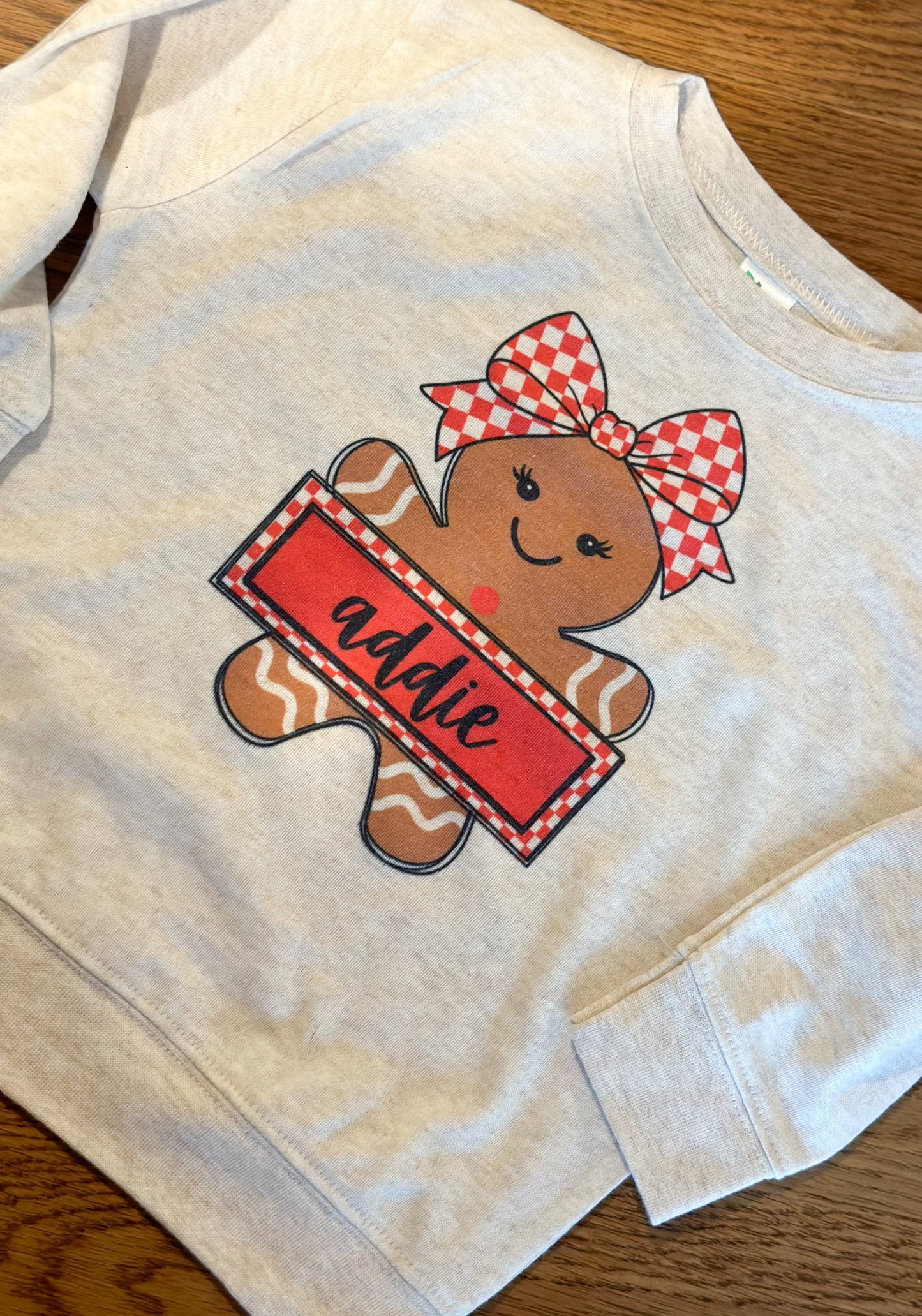 Custom Name Gingerbread GIRL