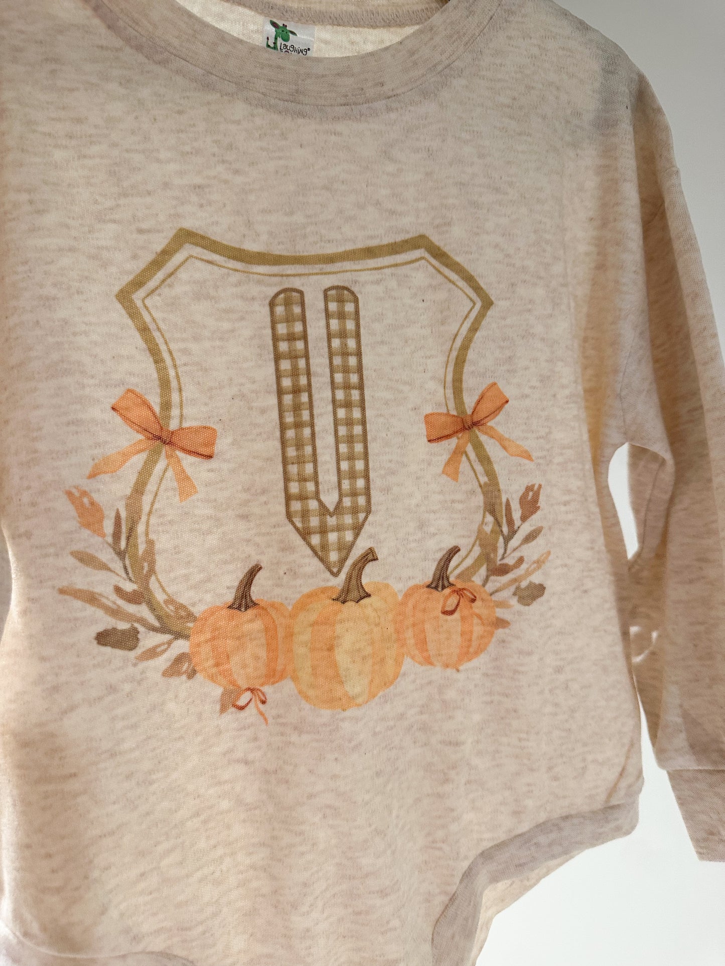 Custom Monogram Pumpkin Crest