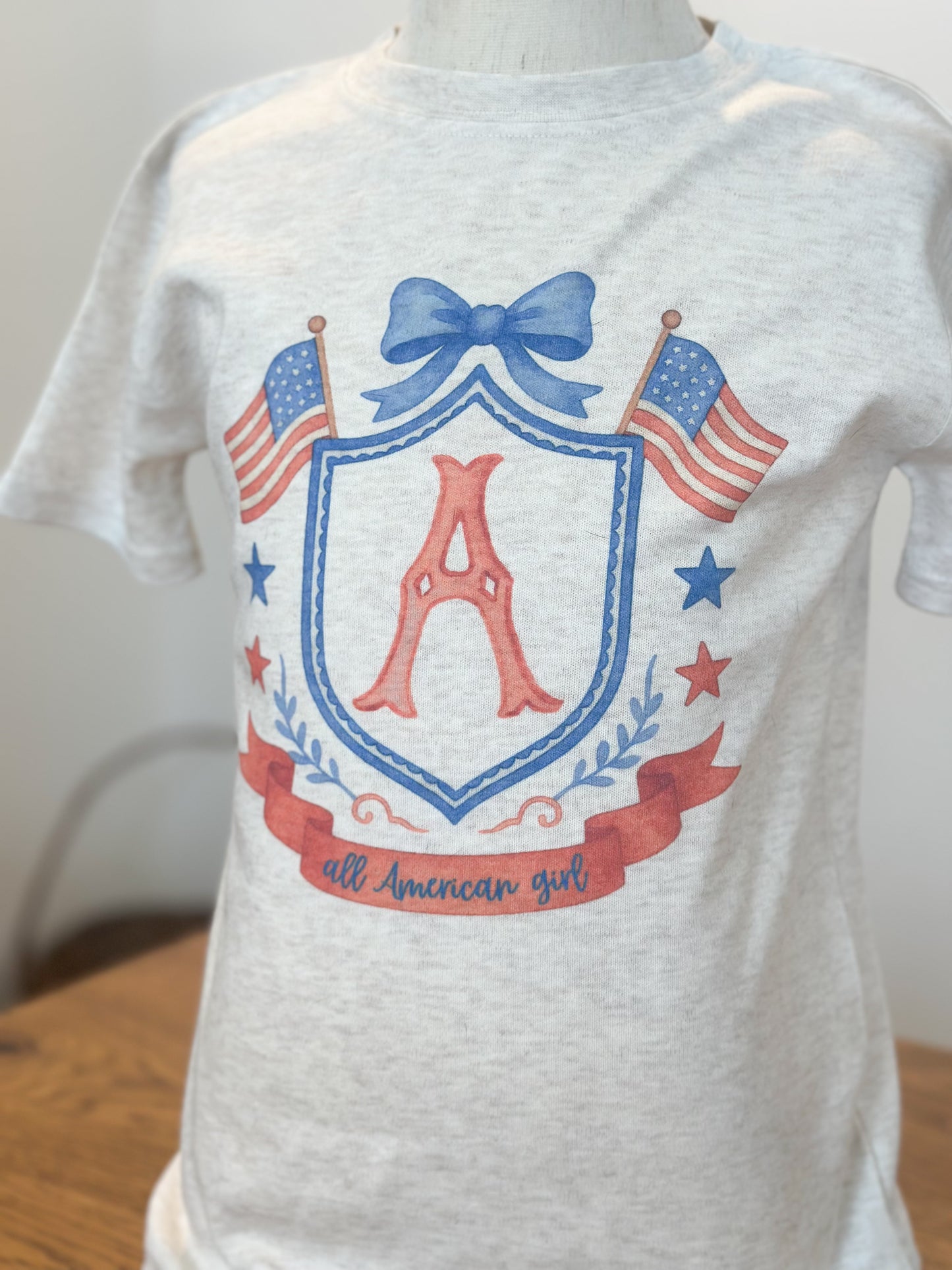 Custom Initial American Girl Crest