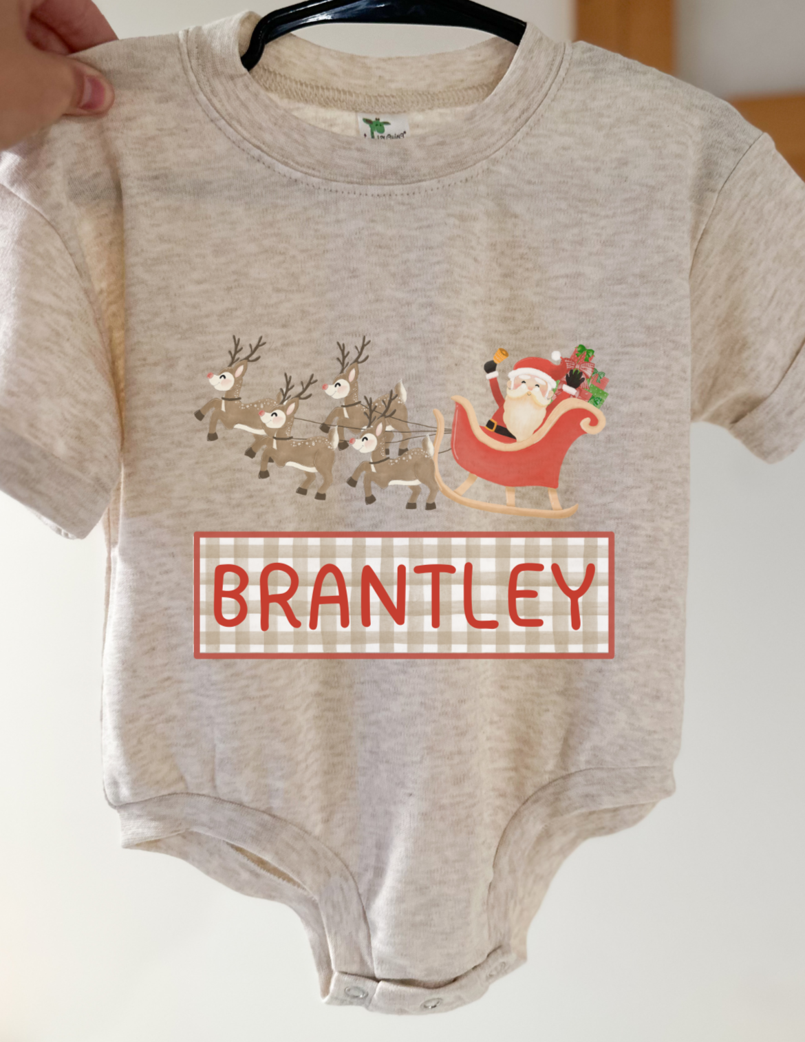 Custom Name Reindeer Sleigh