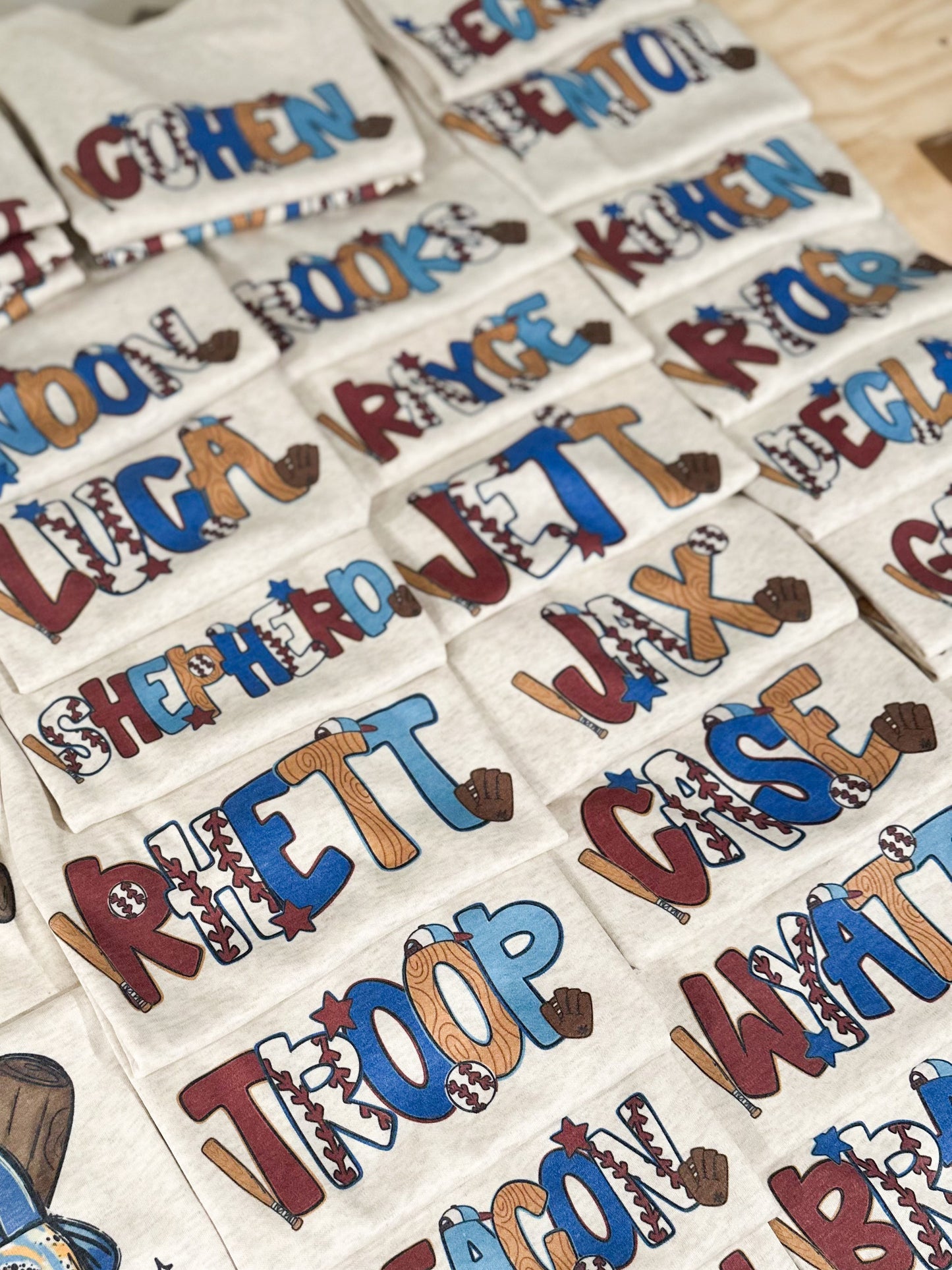 Custom Baseball Letters Name