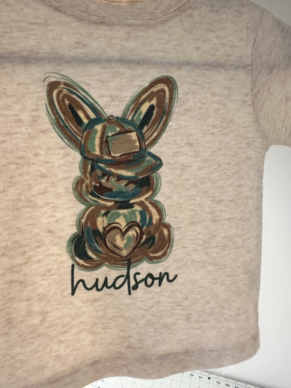 Custom Green Watercolor Bunny