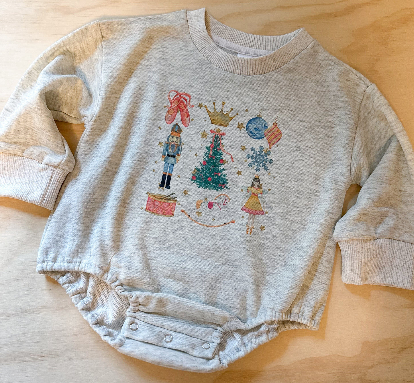 Dancer Christmas Sweatshirt Baggy Bubble