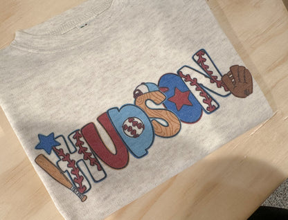 Custom Baseball Letters Name