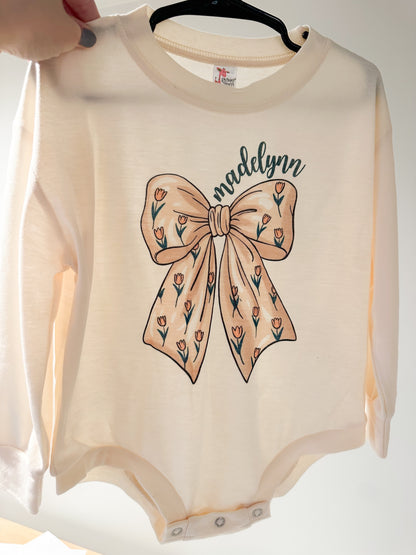 Custom Dainty Tulip Bow