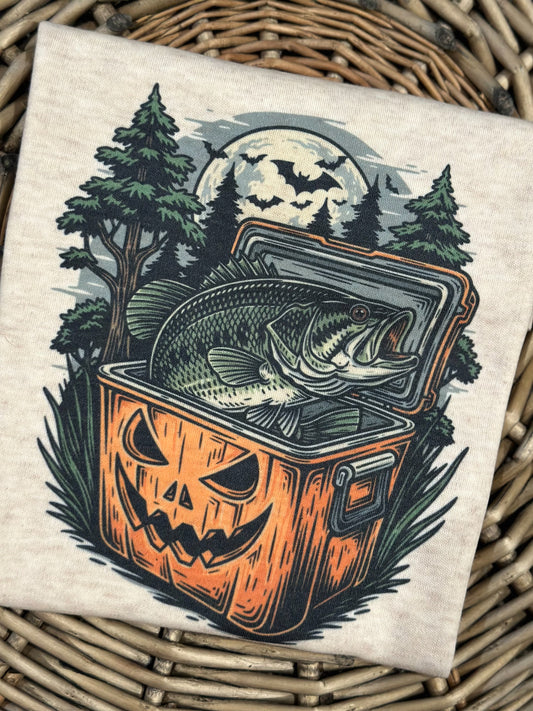 Halloween Bass Fish Cooler