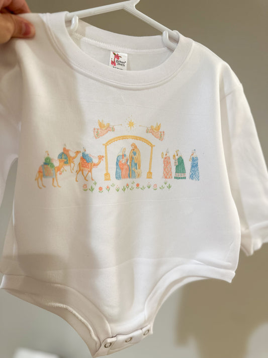 Watercolor Nativity