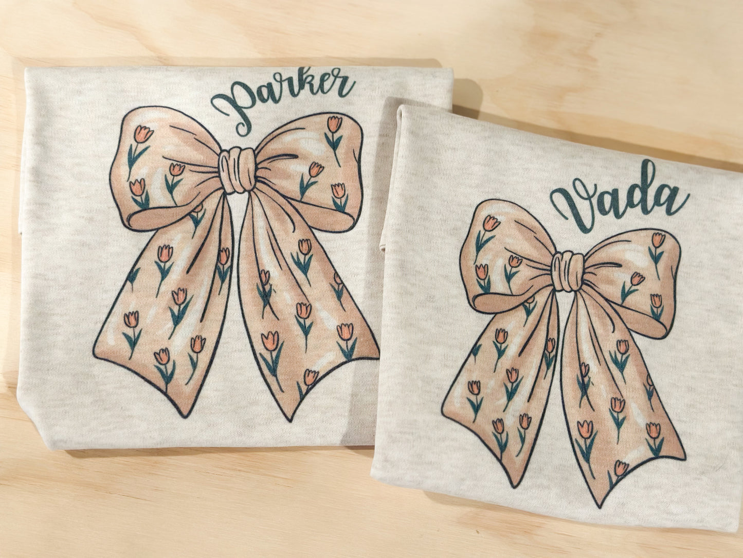 Custom Dainty Tulip Bow