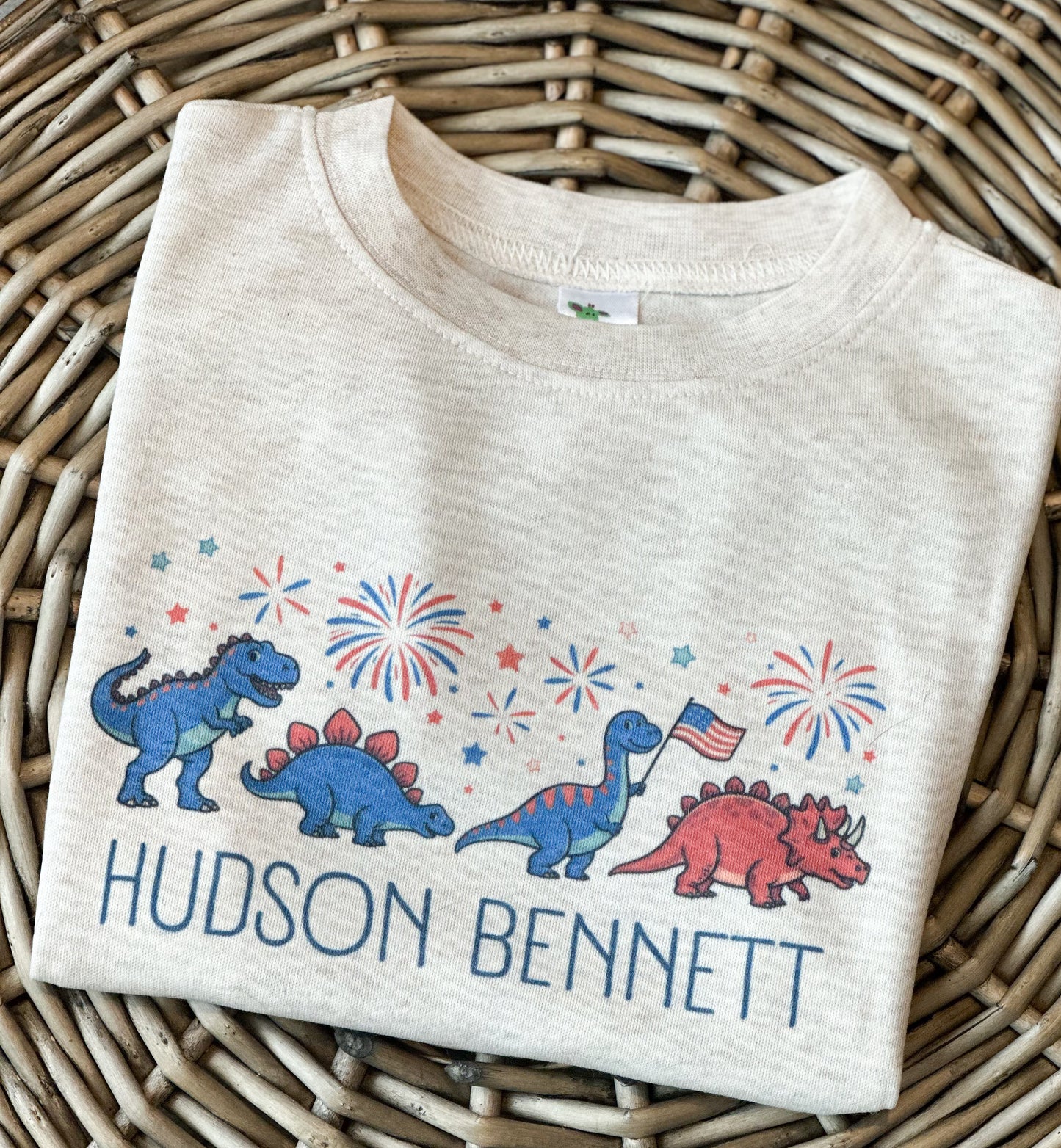 Custom Name Patriotic Dinos
