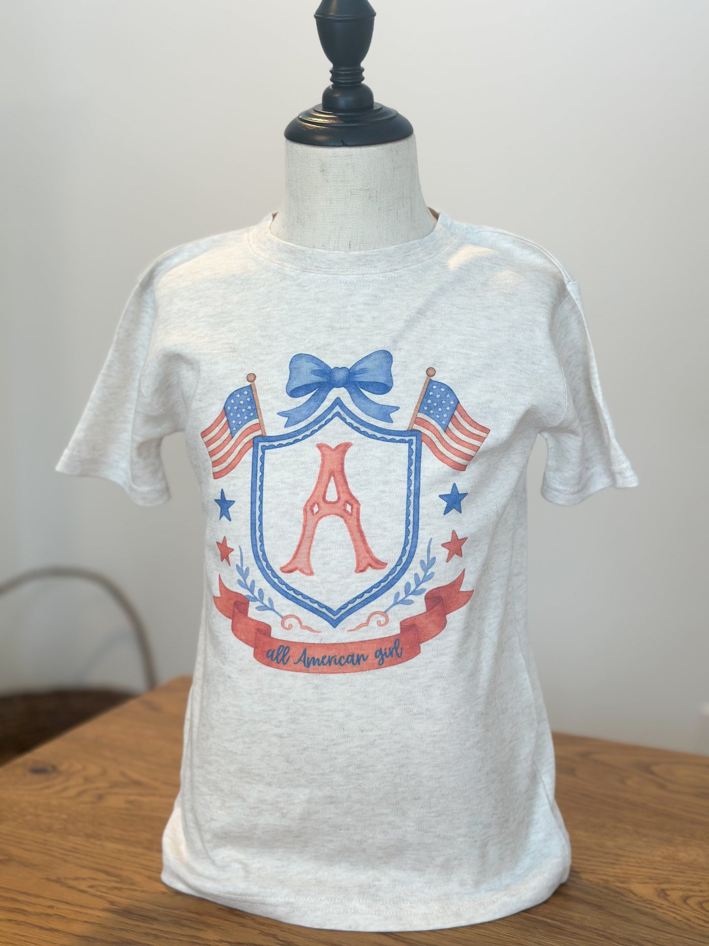 Custom Initial American Girl Crest
