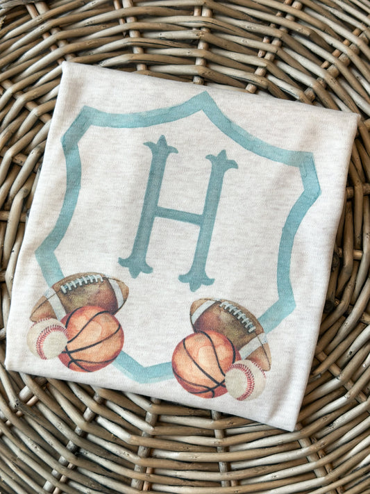 Custom Initial Sports Crest