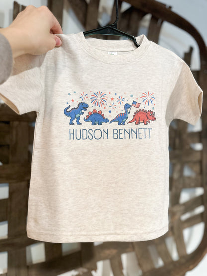 Custom Name Patriotic Dinos