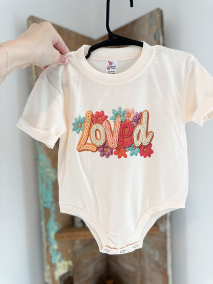 Floral Faux Yarn Loved