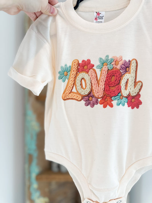 Floral Faux Yarn Loved