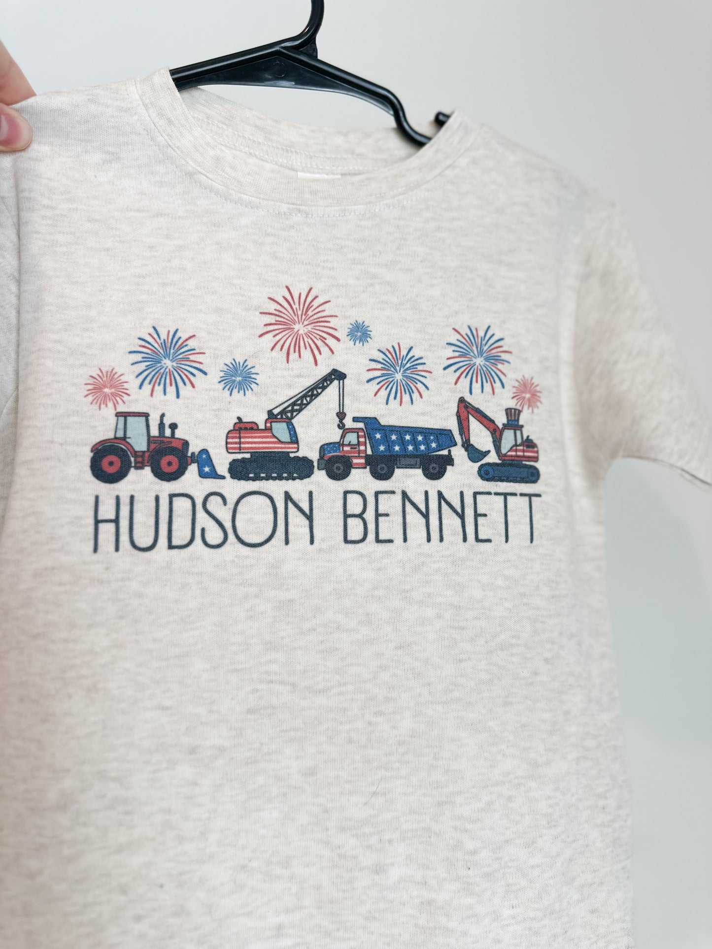 Custom Name Patriotic Construction