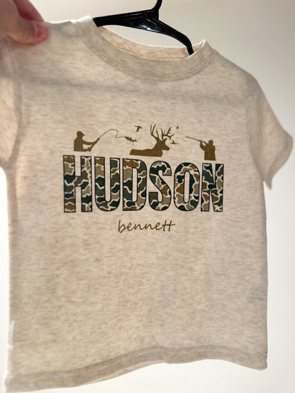 Custom Camo Name Hunting Fishing
