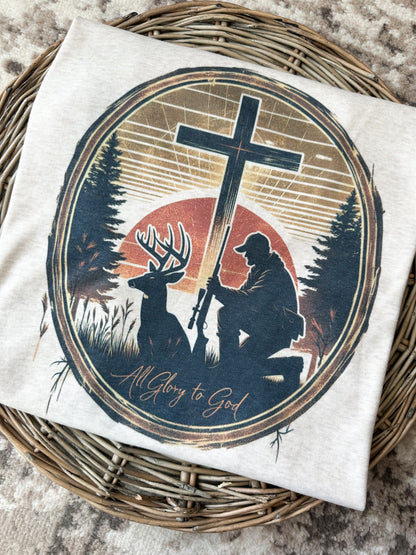 Glory to God Hunter Cross Logo