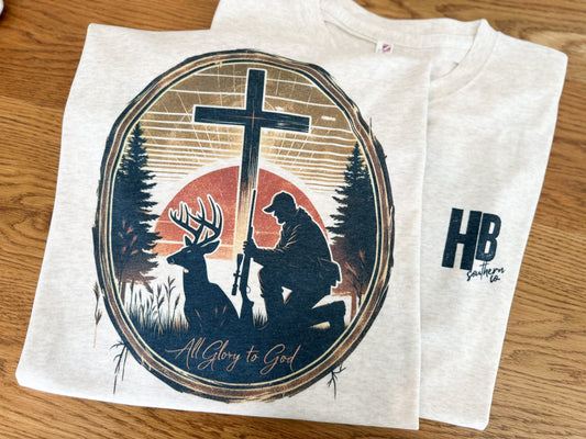 Glory to God Hunter Cross Logo