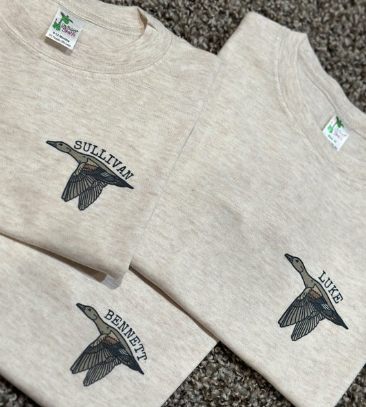 Custom Name Flying Duck