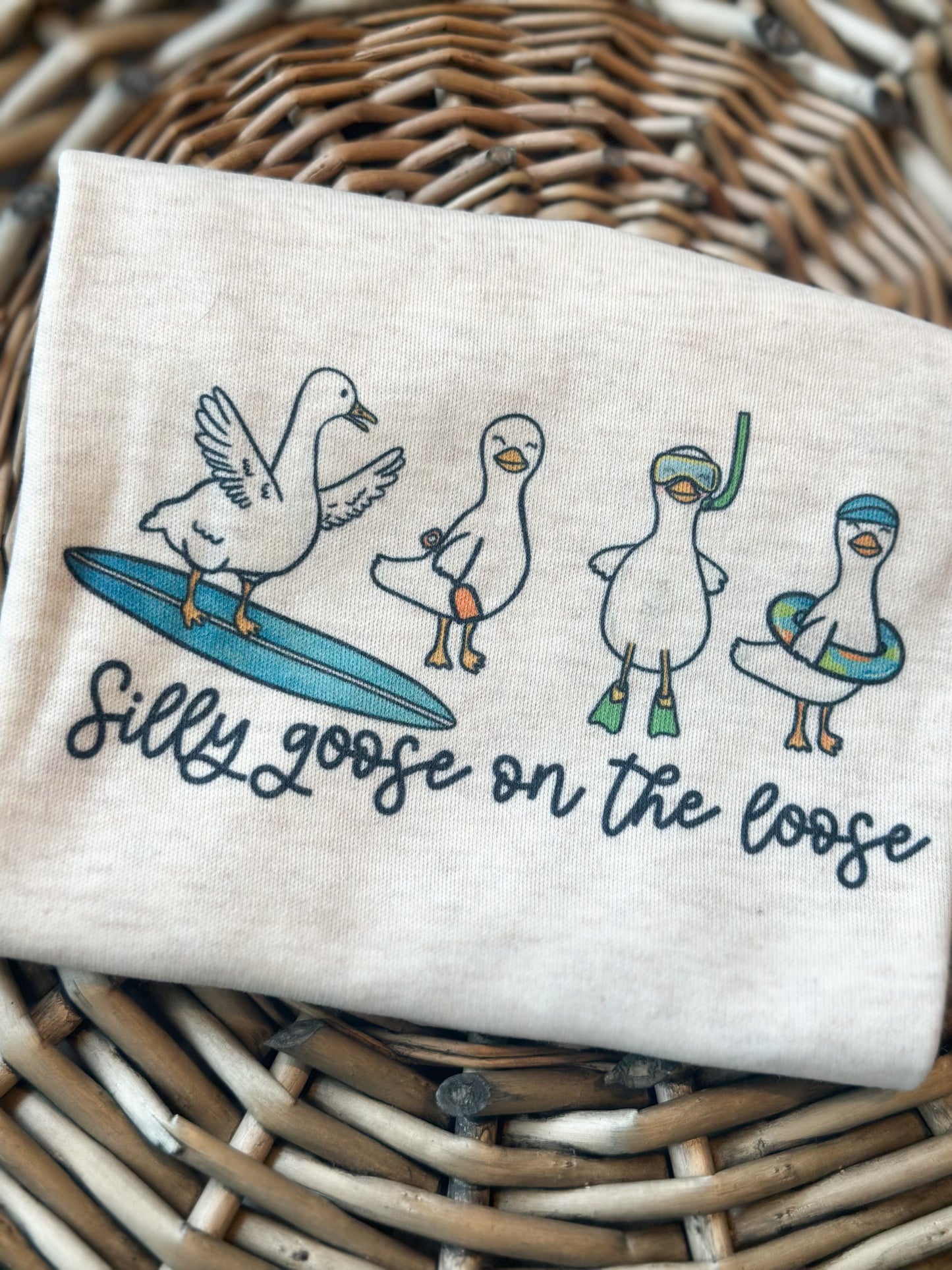 Beach Surfer BOY Silly Goose on the Loose