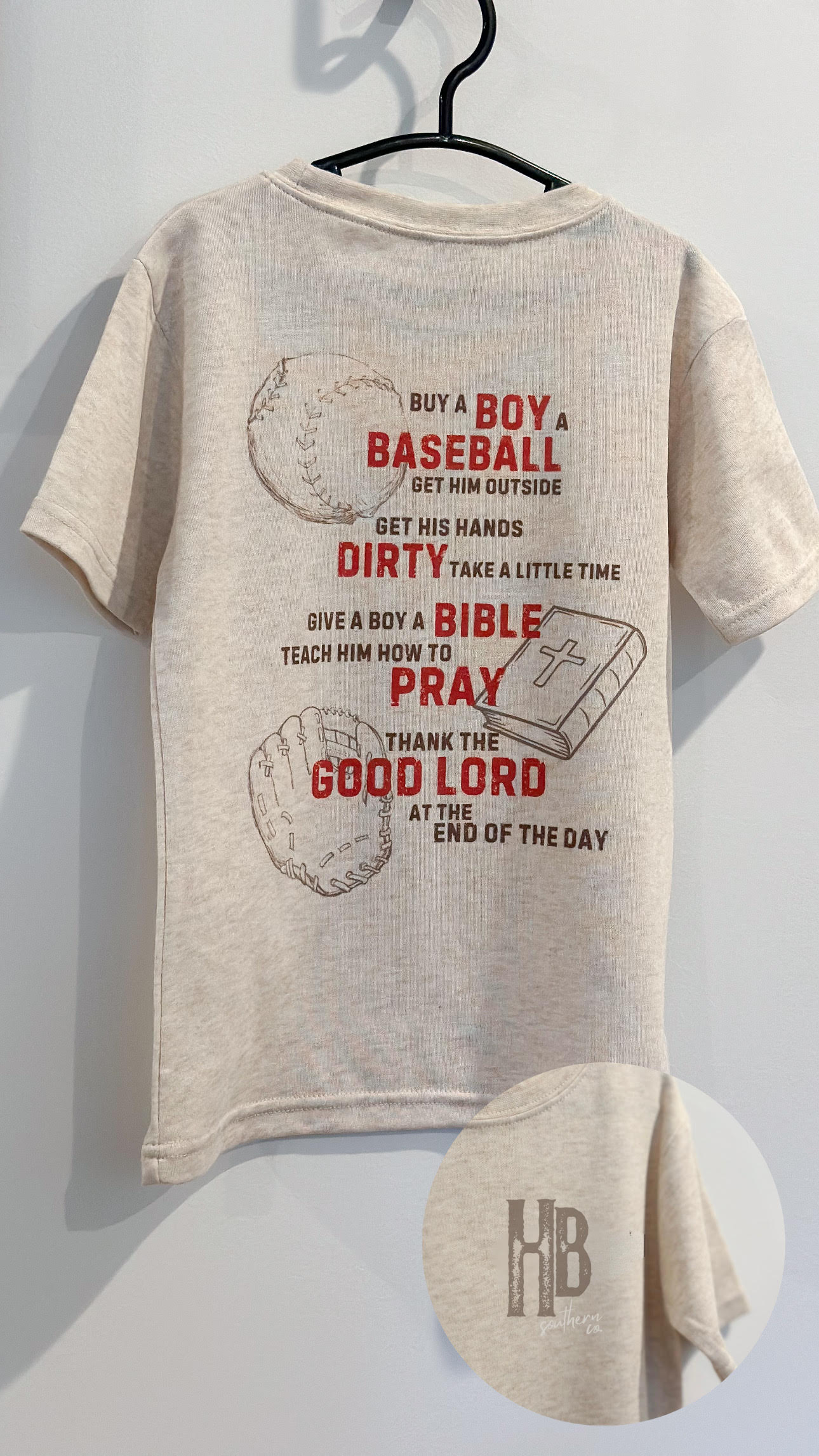 buy a boy a baseball shirt