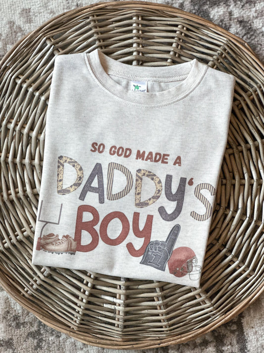 football daddy boy shirt